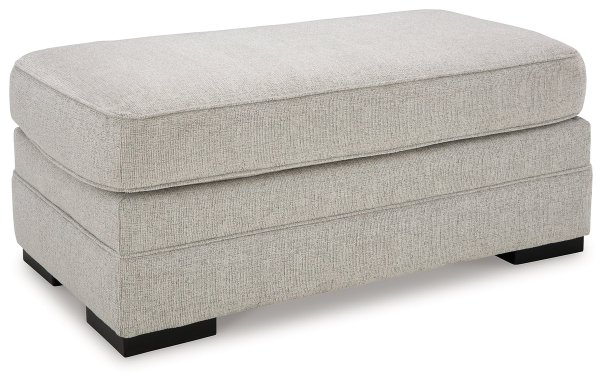 Eastonbridge Chair and Ottoman in Shadow from Ashley Furniture - Luna Furniture