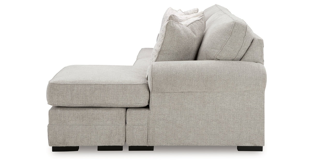 Eastonbridge Sofa Chaise, Chair, and Ottoman in Shadow from Ashley Furniture - Luna Furniture