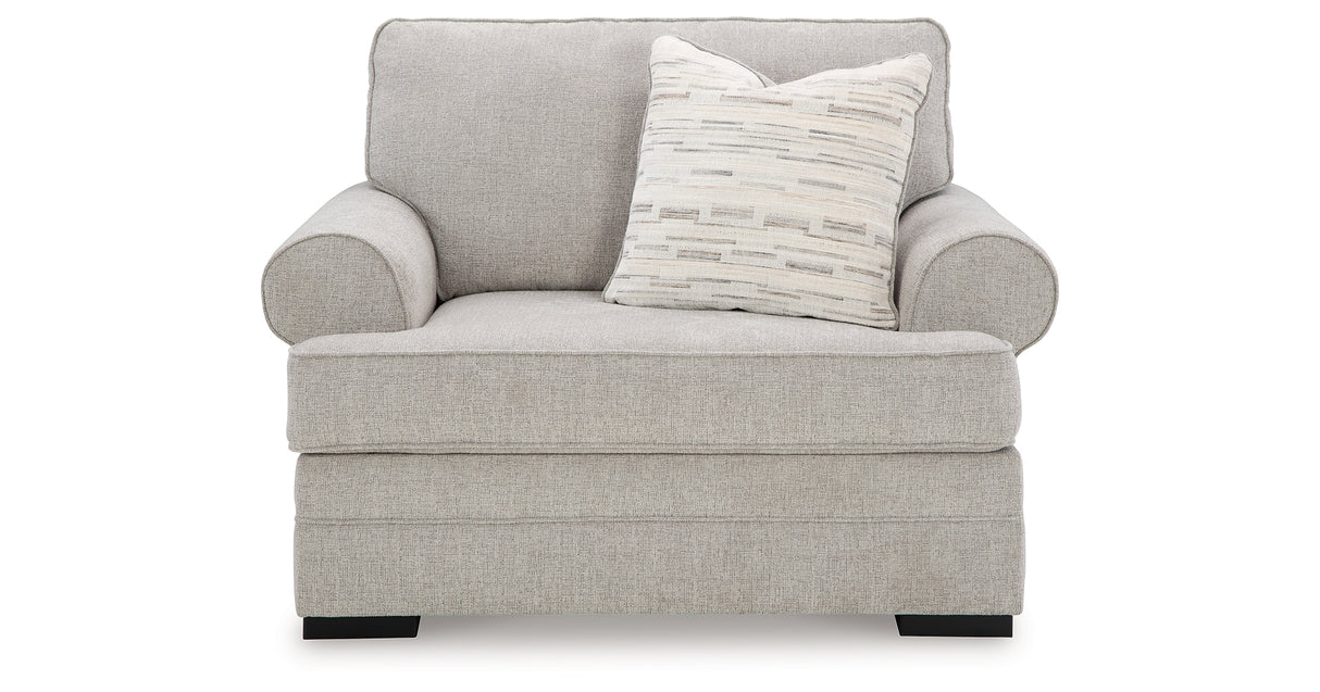Eastonbridge Sofa Chaise, Chair, and Ottoman in Shadow from Ashley Furniture - Luna Furniture