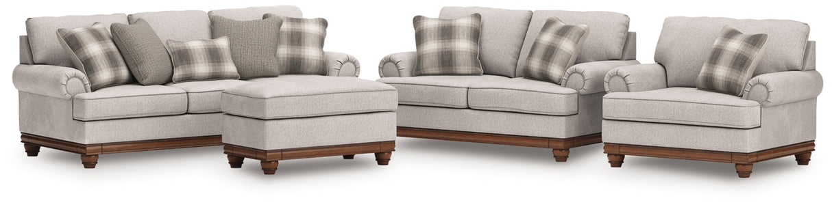 Clearbrooke Sandstone Sofa, Loveseat, Oversized Chair and Ottoman from Ashley - Luna Furniture