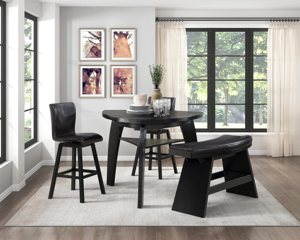 Hillshaw Espresso Pub Chair, Set of 2 from Homelegance - Luna Furniture