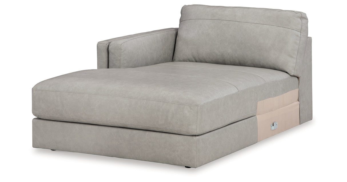 Amiata Glacier Left-Arm Facing Corner Chaise from Ashley Furniture - Luna Furniture