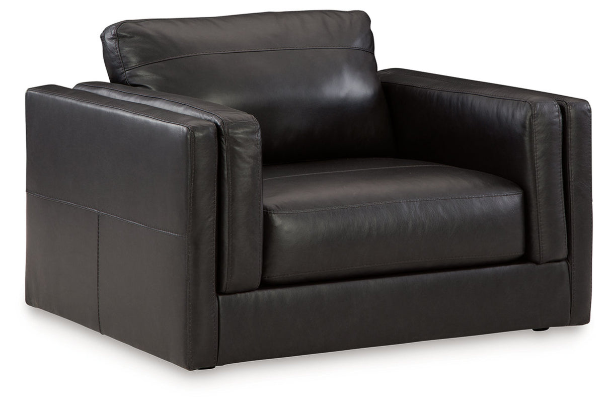 Amiata Onyx Sofa, Loveseat, Oversized Chair and Ottoman from Ashley Furniture - Luna Furniture