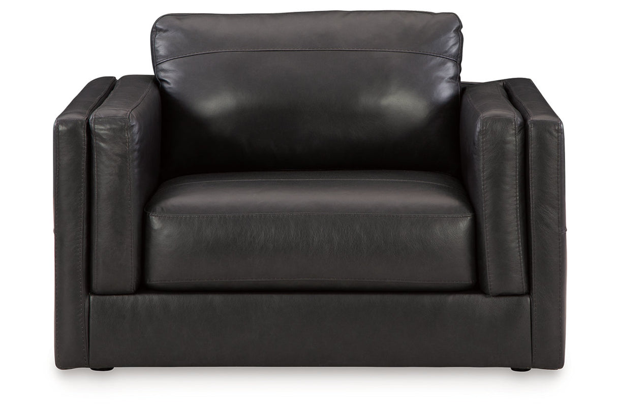 Amiata Onyx Sofa, Loveseat, Oversized Chair and Ottoman from Ashley Furniture - Luna Furniture