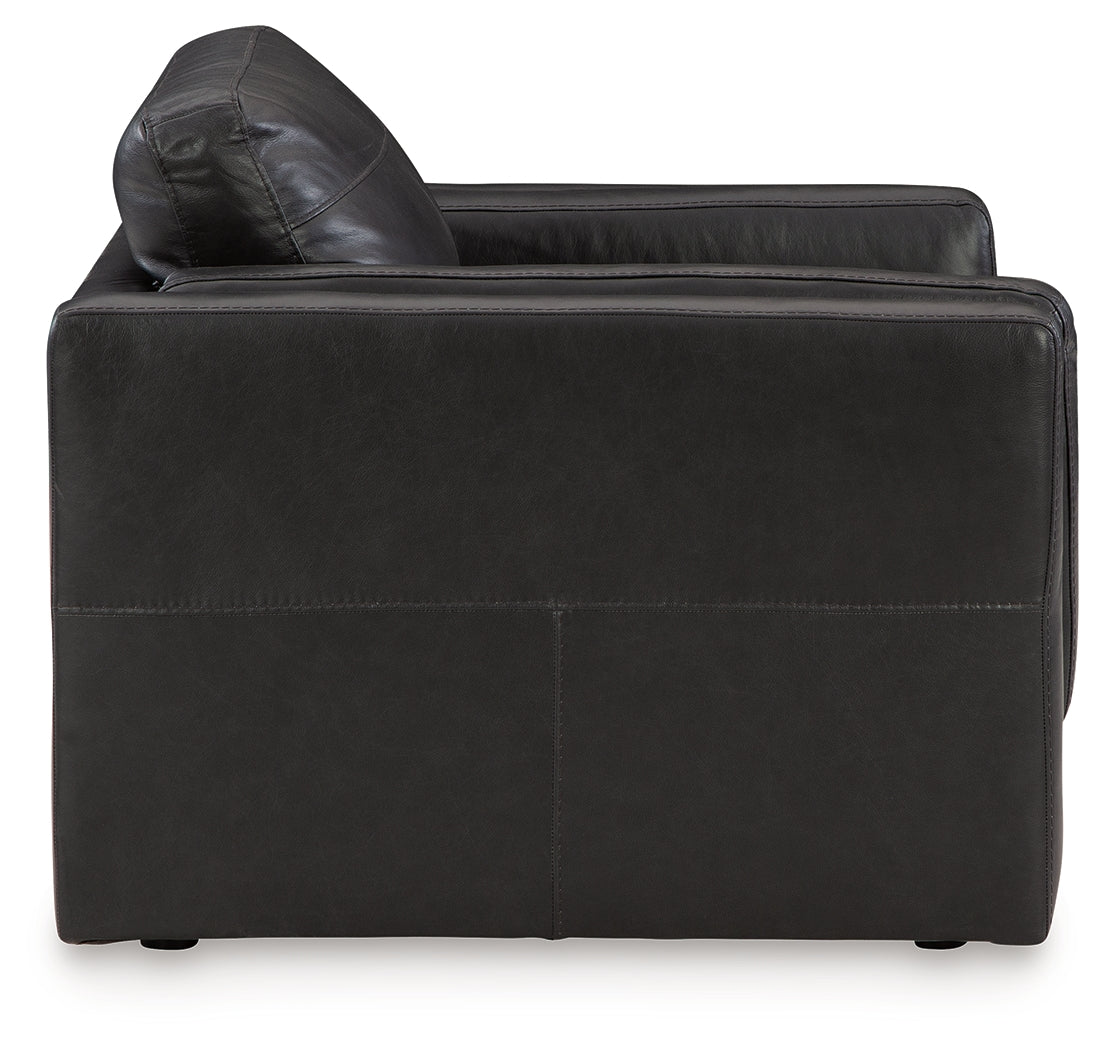 Amiata Onyx Oversized Chair and Ottoman from Ashley - Luna Furniture