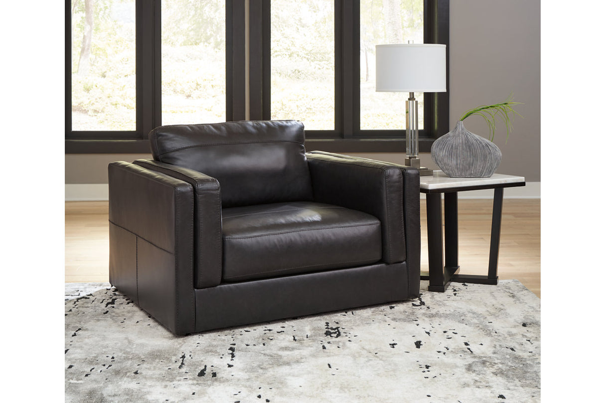 Amiata Onyx Sofa, Loveseat, Oversized Chair and Ottoman from Ashley Furniture - Luna Furniture