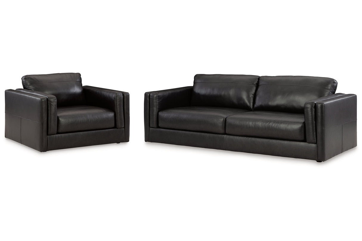 Amiata Onyx Sofa and Oversized Chair from Ashley - Luna Furniture
