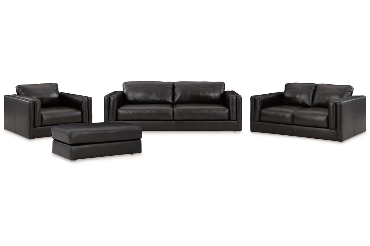 Amiata Onyx Sofa, Loveseat, Oversized Chair and Ottoman from Ashley Furniture - Luna Furniture