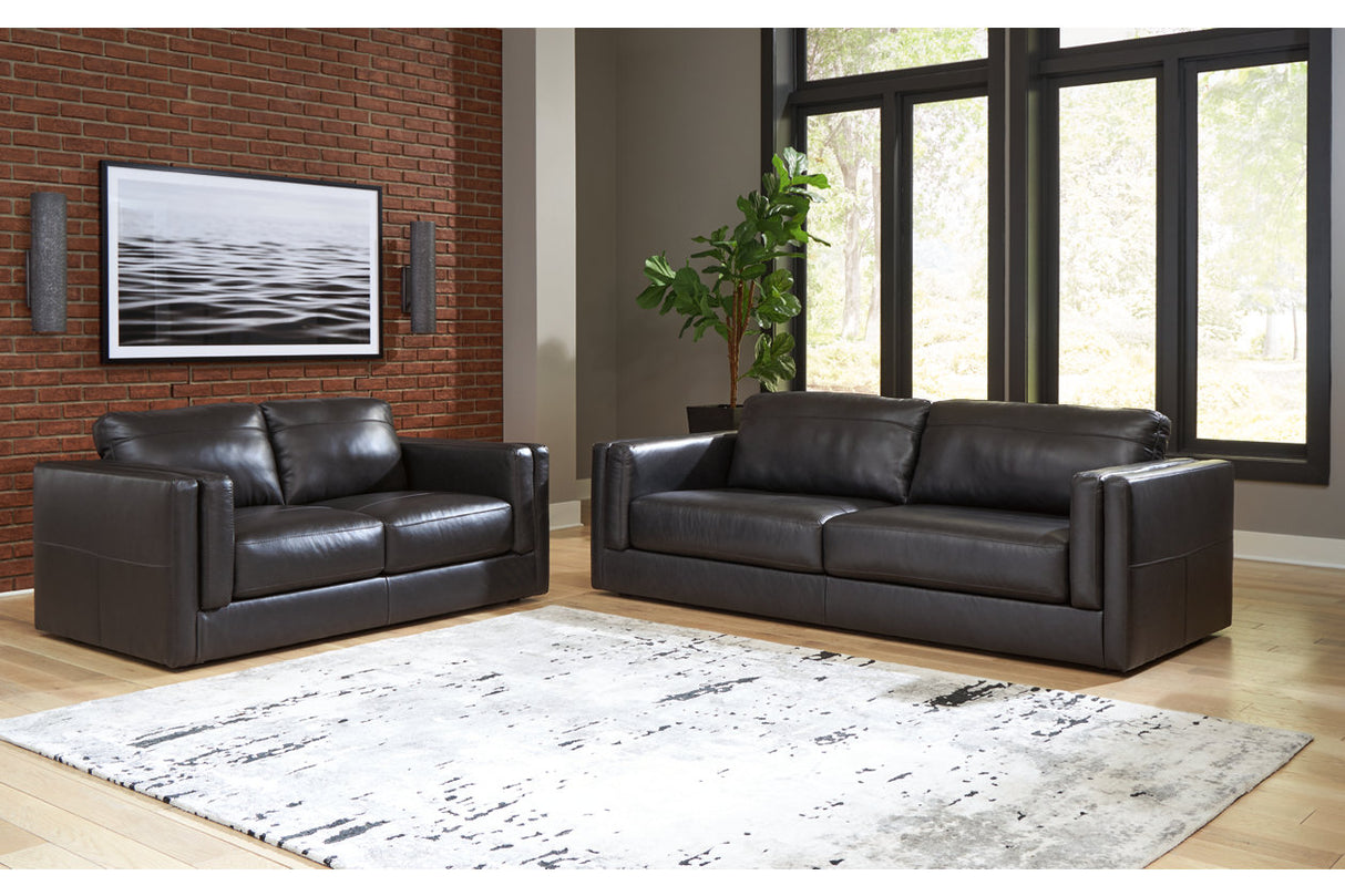 Amiata Onyx Sofa, Loveseat, Oversized Chair and Ottoman from Ashley Furniture - Luna Furniture