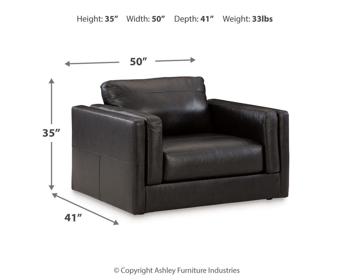 Amiata Onyx Sofa and Oversized Chair from Ashley Furniture - Luna Furniture