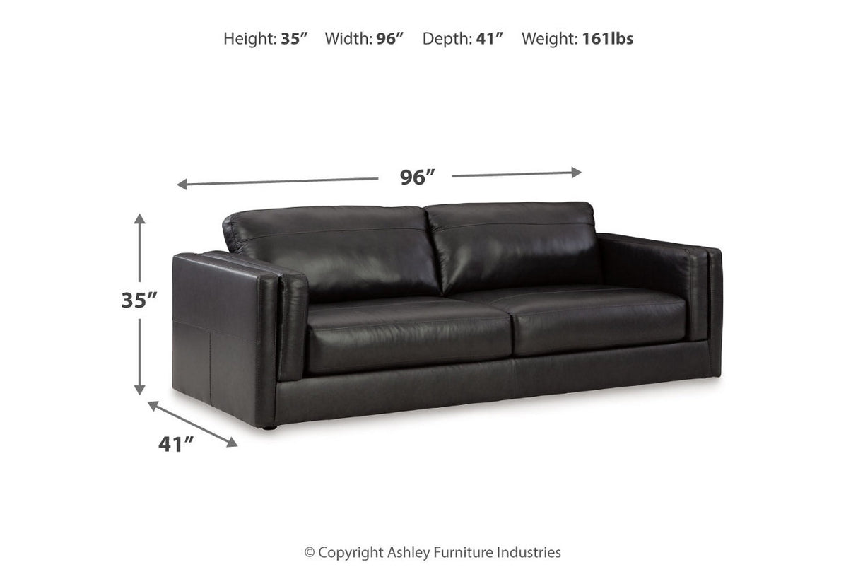 Amiata Onyx Sofa, Loveseat, Oversized Chair and Ottoman from Ashley Furniture - Luna Furniture