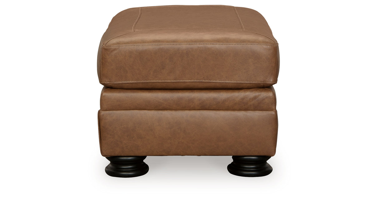 Carianna Chair and Ottoman in Caramel from Ashley - Luna Furniture