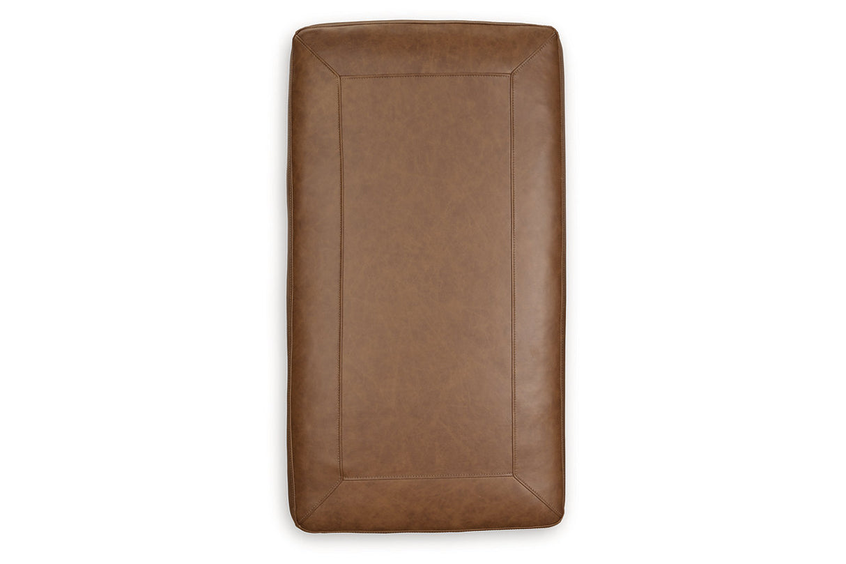 Carianna Caramel Oversized Chair and Ottoman from Ashley - Luna Furniture