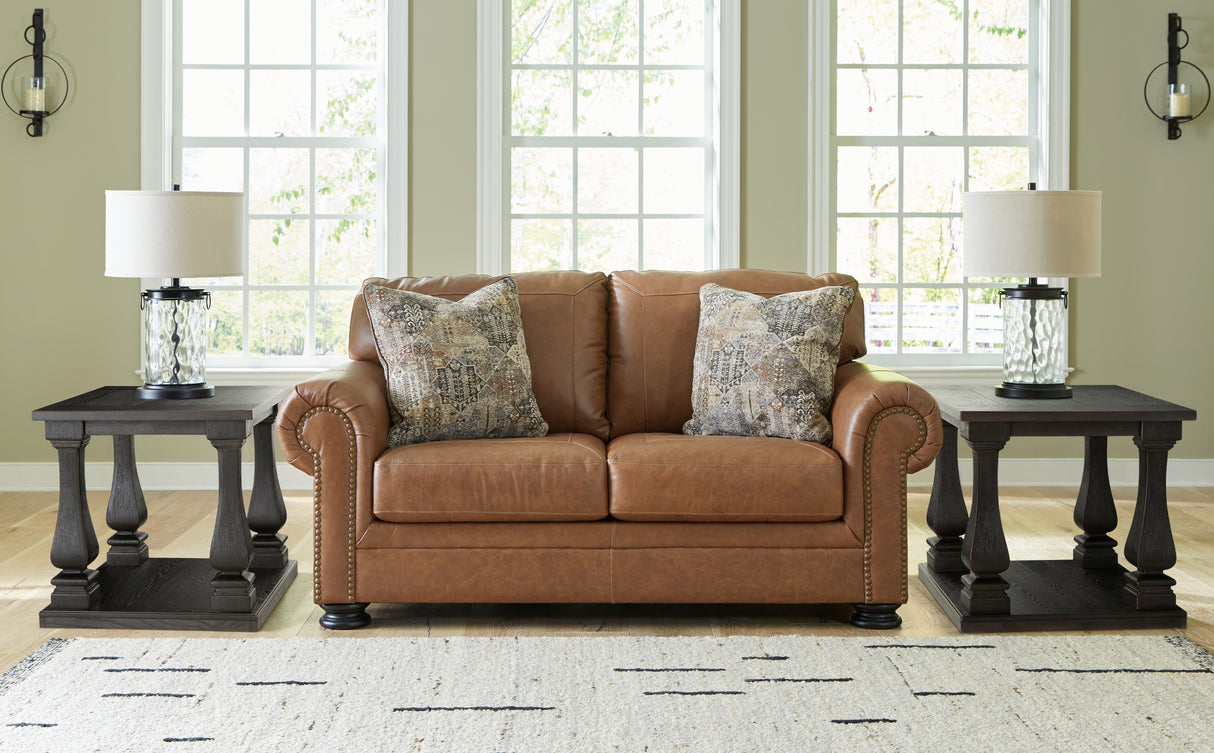 Carianna Caramel Sofa, Loveseat and Oversized Chair from Ashley - Luna Furniture