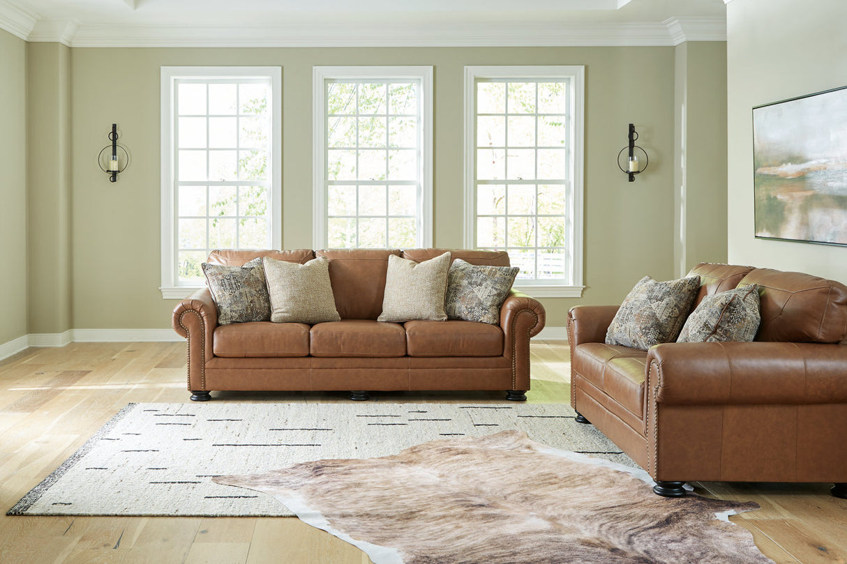 Carianna Caramel Sofa and Loveseat from Ashley - Luna Furniture