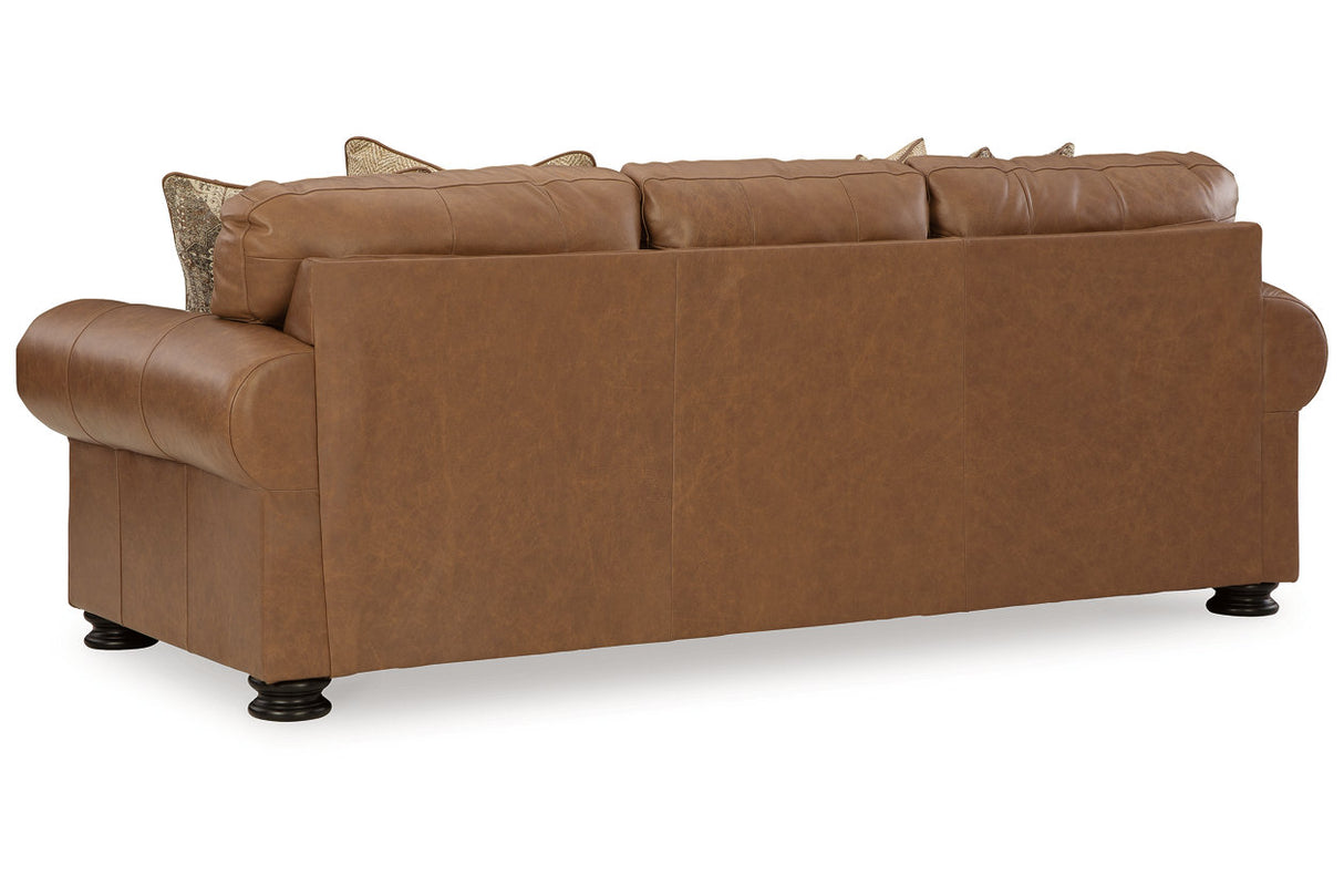 Carianna Caramel Sofa, Loveseat, Oversized Chair and Ottoman from Ashley - Luna Furniture