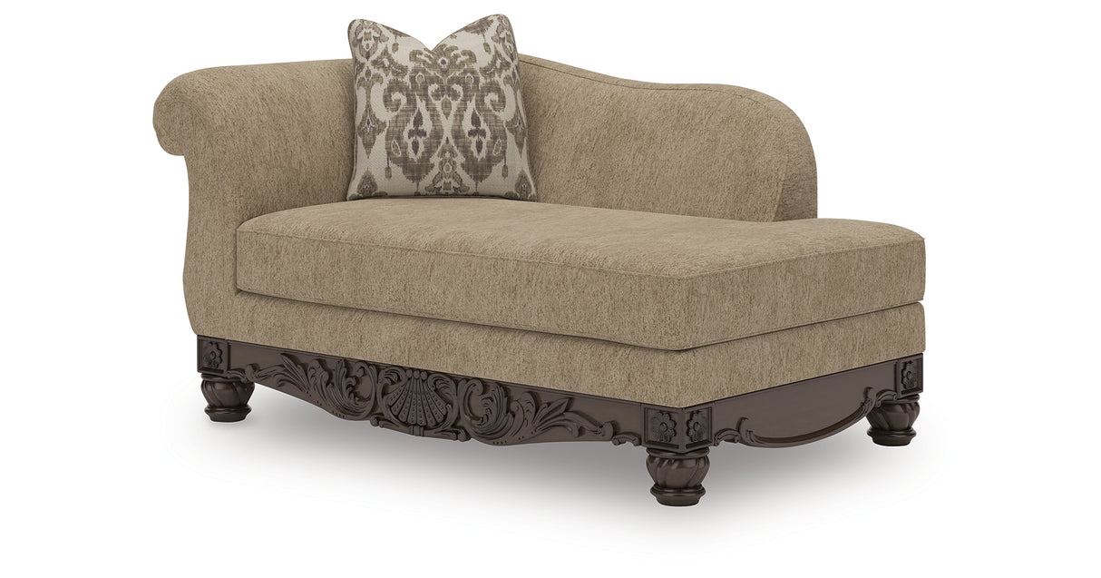 Chelsworth Golden Right-Arm Facing Corner Chaise from Ashley Furniture - Luna Furniture