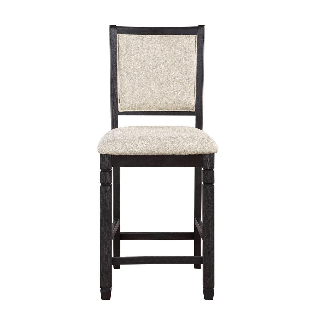 Asher Black/Beige Counter Height Chair, Set of 2 from Homelegance - Luna Furniture