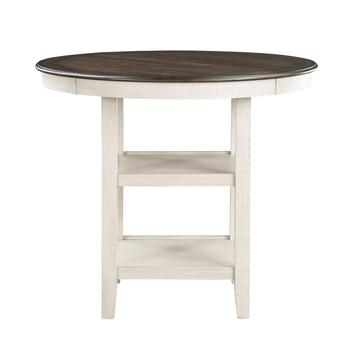 Asher Antique White/Beige Counter Height Chair, Set of 2