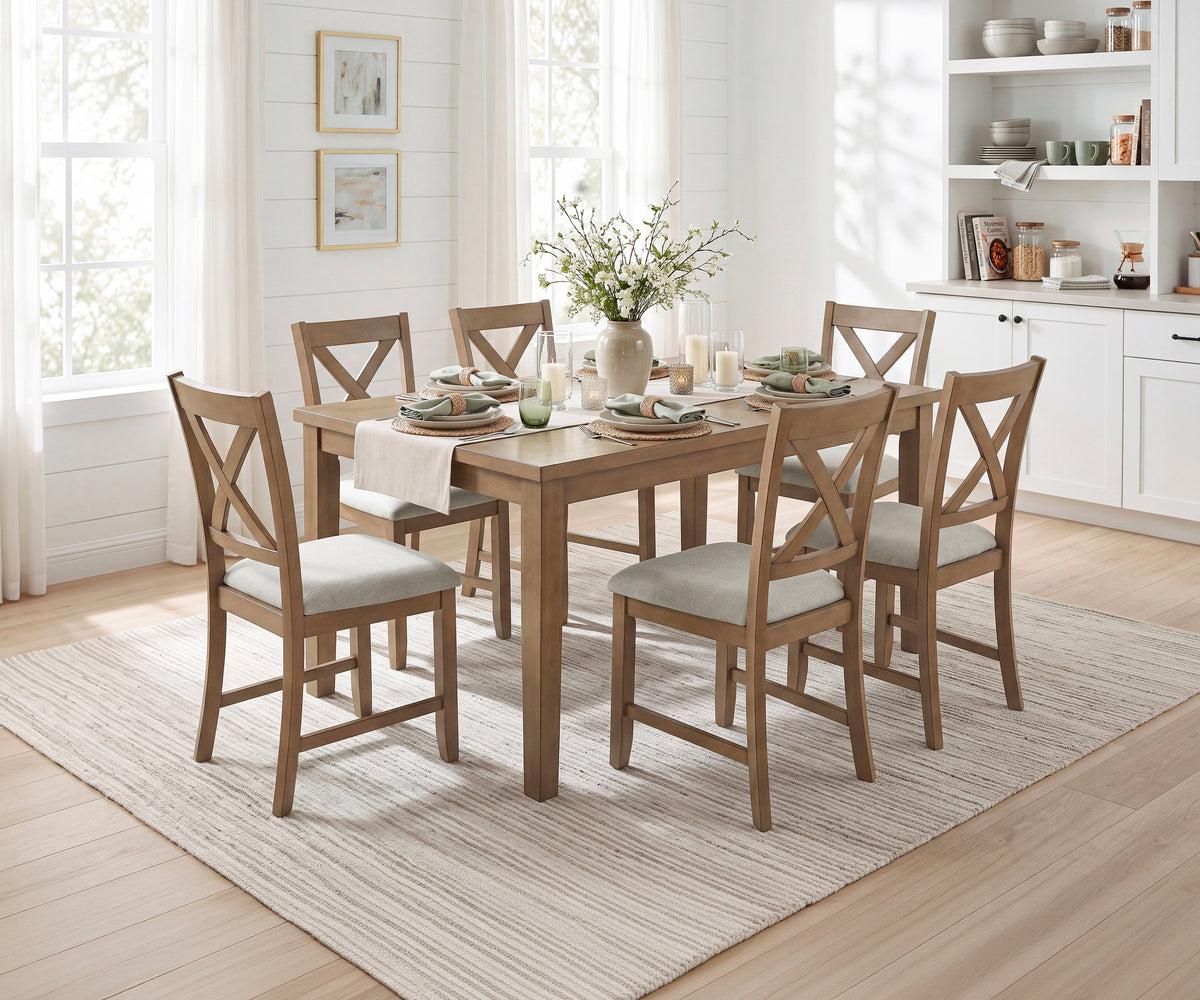 5837-7PXL 7-PIECE PACK DINETTE SET from Homelegance - Luna Furniture
