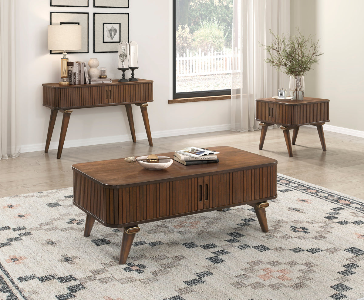 Monroe Walnut Dining Server from Homelegance - Luna Furniture
