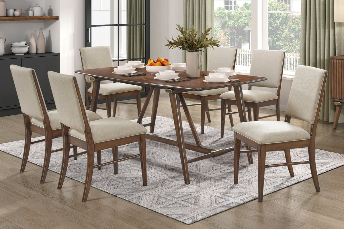 Monroe Walnut 71" Dining Table from Homelegance - Luna Furniture