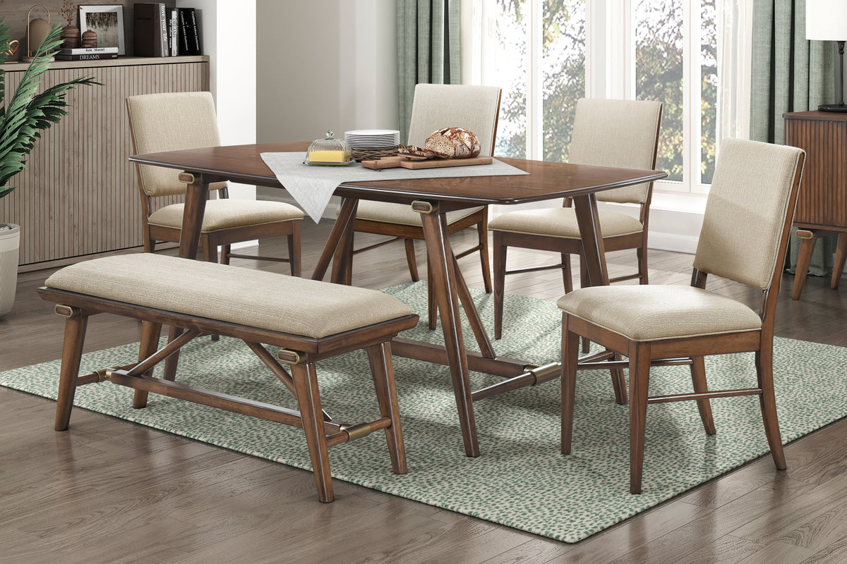 Monroe Walnut 71" Dining Table from Homelegance - Luna Furniture