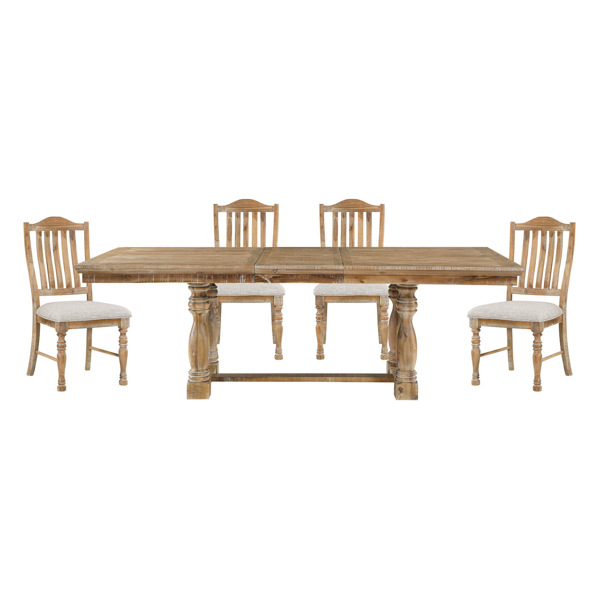 Weatherford Wheat Extandable Dining Table from Homelegance - Luna Furniture