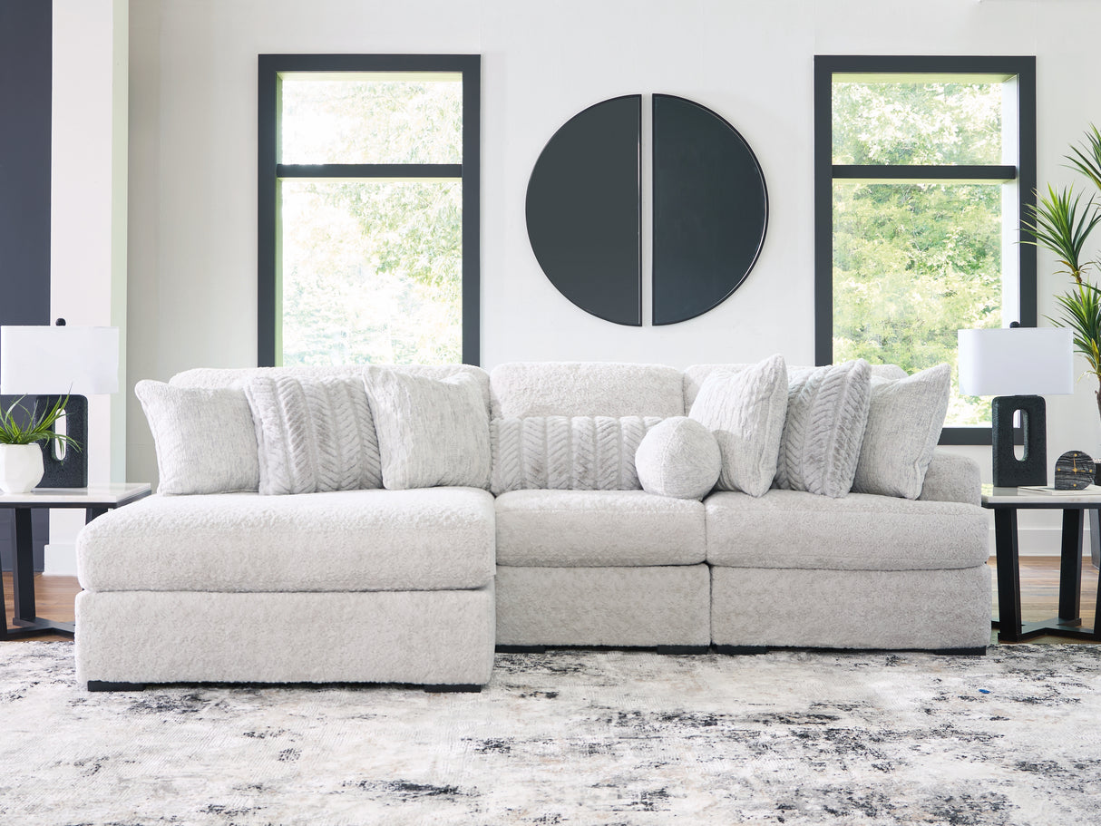 Cuddle Plush Arctic 3-Piece LAF Chaise Sectional from Ashley Furniture - Luna Furniture