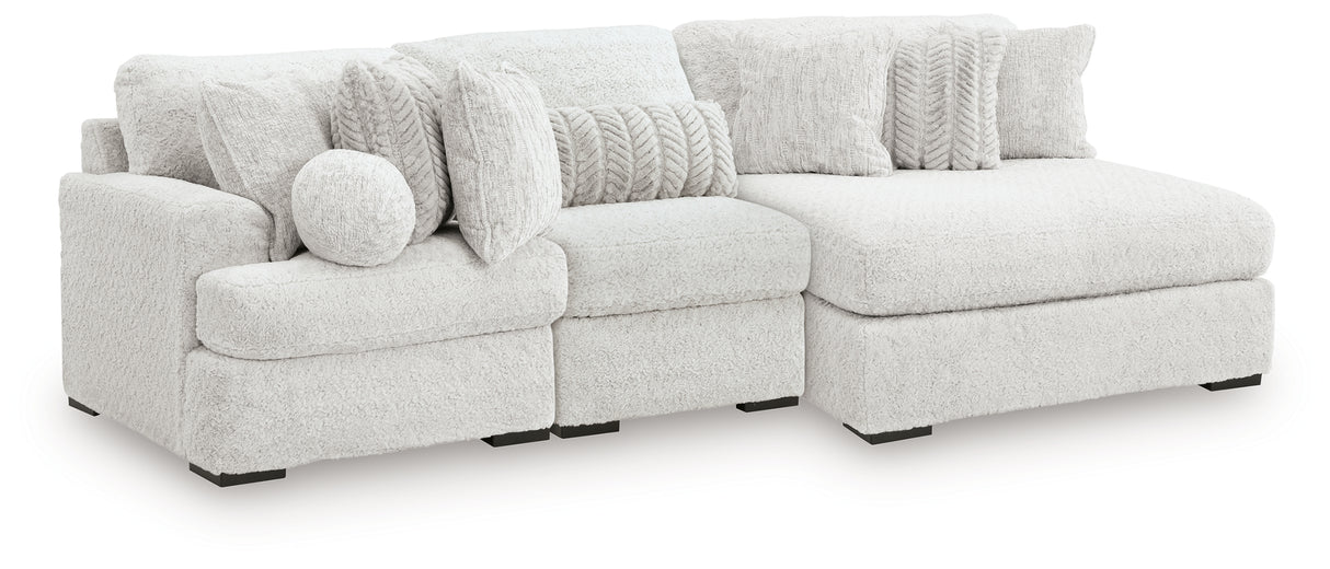 Cuddle Plush Arctic 3-Piece RAF Chaise Sectional from Ashley Furniture - Luna Furniture