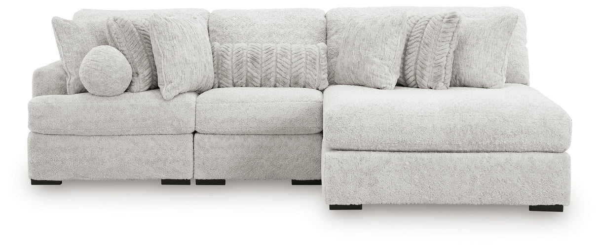 Cuddle Plush Arctic 3-Piece RAF Chaise Sectional from Ashley Furniture - Luna Furniture