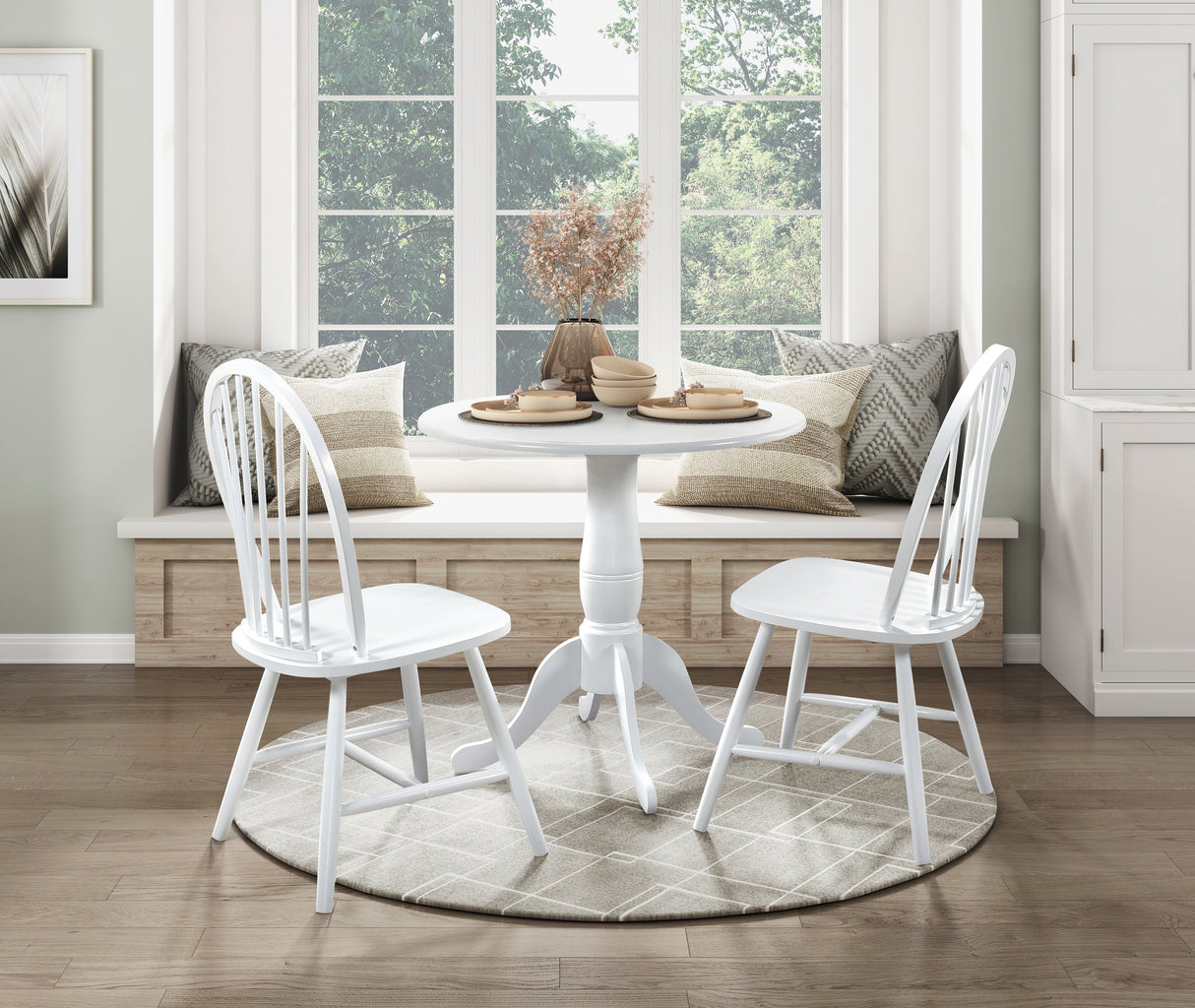 Bonnie White Round Dining Table from Homelegance - Luna Furniture