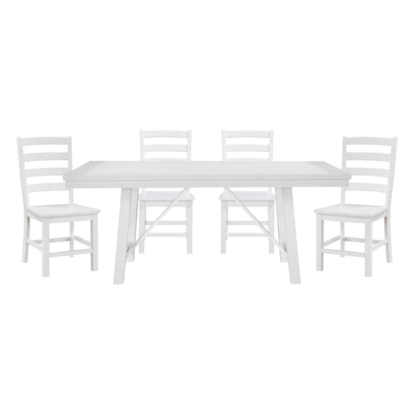 Redmond White 5-Piece 72" Dining Set