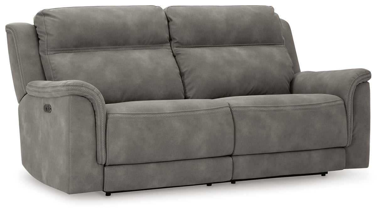 Next-Gen Durapella Slate Power Reclining Sofa, Loveseat and Recliner from Ashley - Luna Furniture