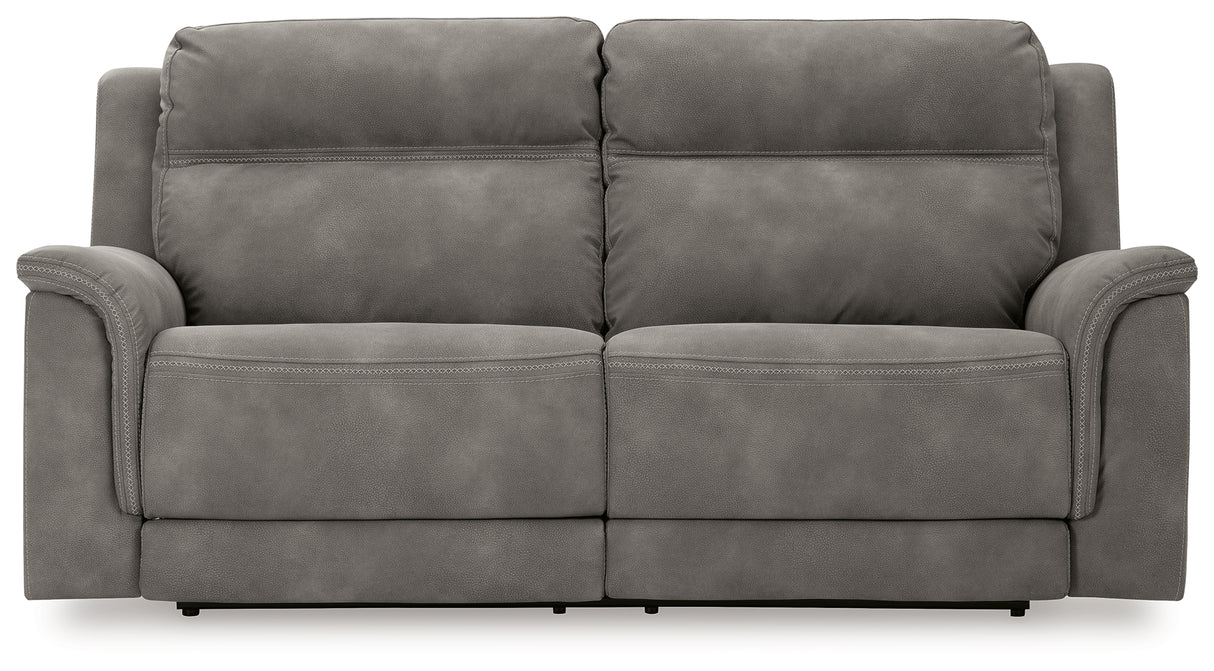 Next-Gen Durapella Slate Power Reclining Sofa, Loveseat and Recliner from Ashley - Luna Furniture