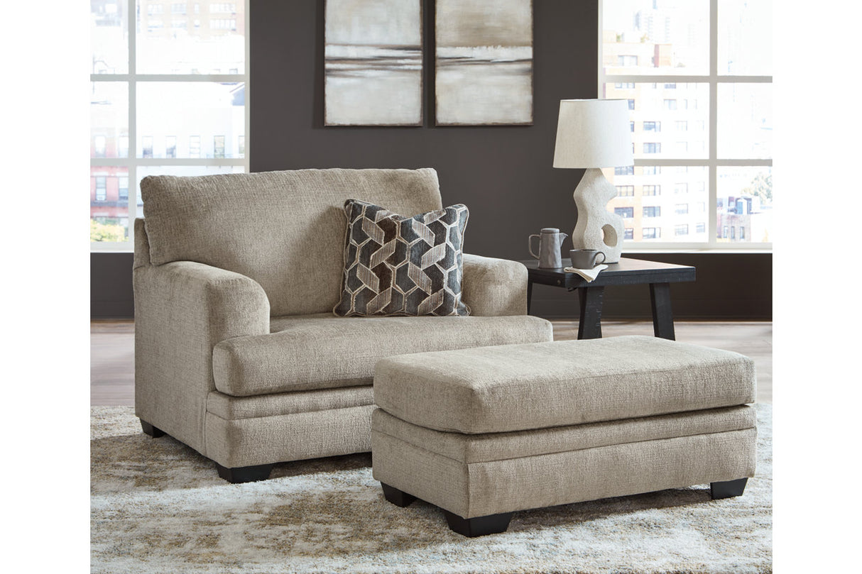 Stonemeade Sofa Chaise, Oversized Chair, and Ottoman from Ashley - Luna Furniture