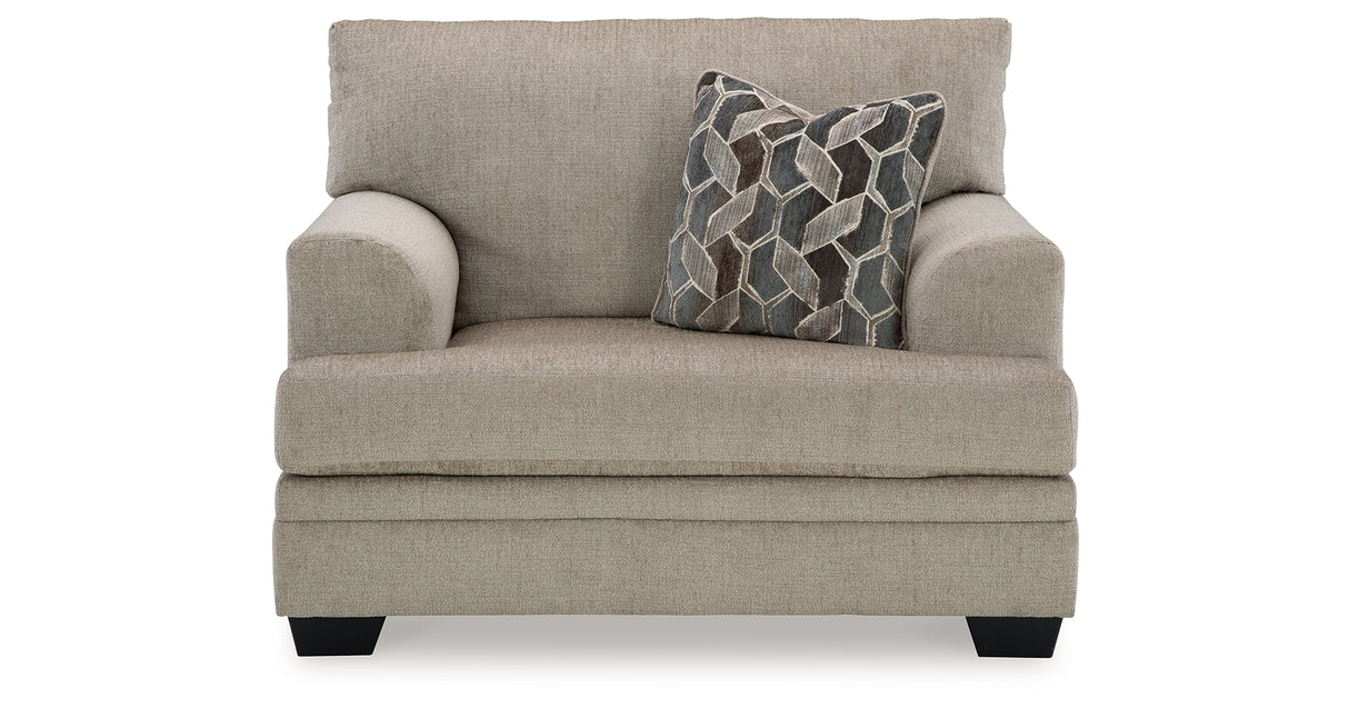 Stonemeade Sofa, Loveseat, Chair and Ottoman in Taupe from Ashley Furniture - Luna Furniture