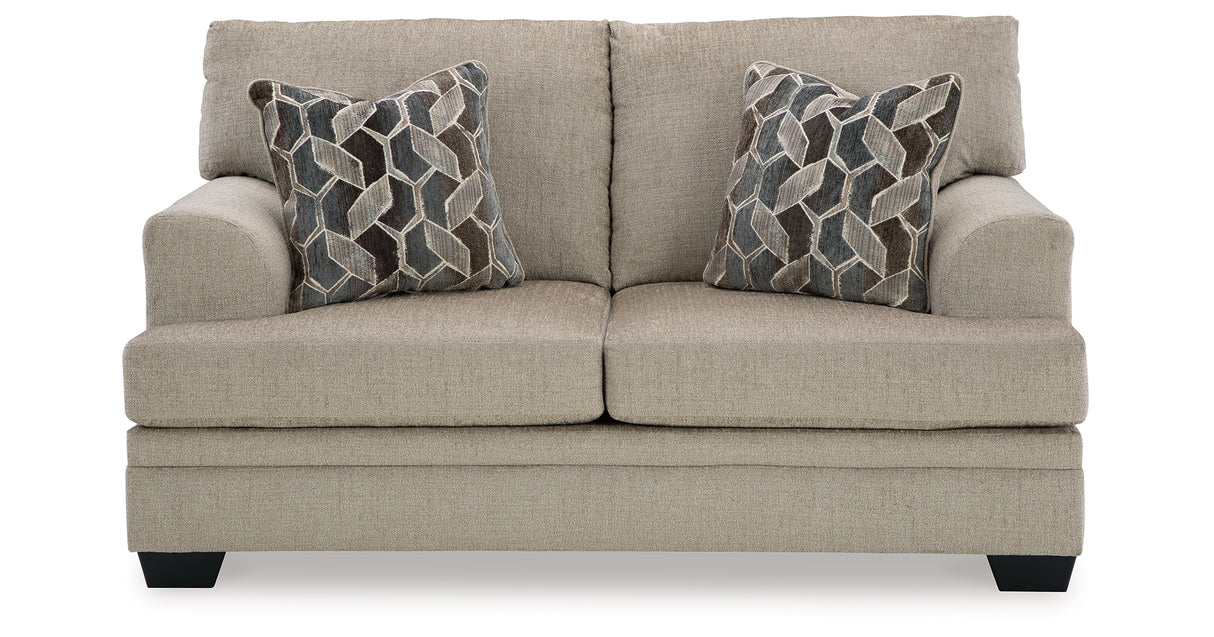 Stonemeade Sofa, Loveseat, Chair and Ottoman in Taupe from Ashley Furniture - Luna Furniture
