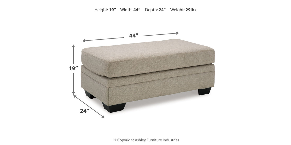 Stonemeade Sofa, Loveseat, Chair and Ottoman in Taupe from Ashley Furniture - Luna Furniture