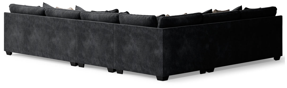 Lavernett Charcoal 4-Piece Sectional from Ashley Furniture - Luna Furniture