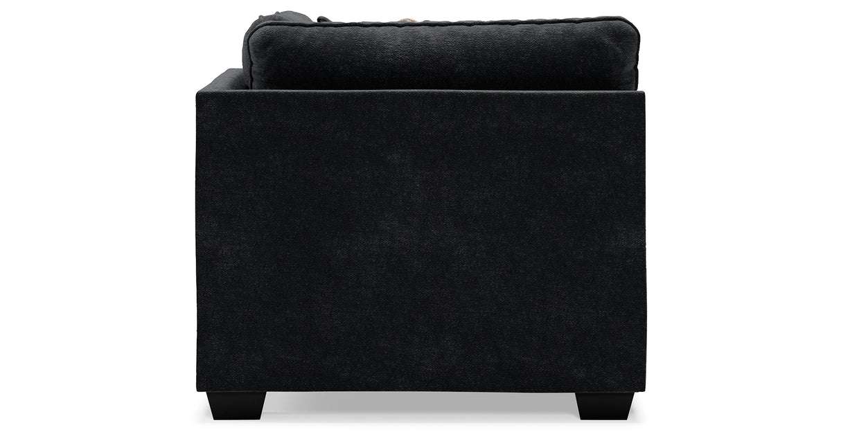 Lavernett Charcoal 5-Piece Sectional and Ottoman from Ashley Furniture - Luna Furniture