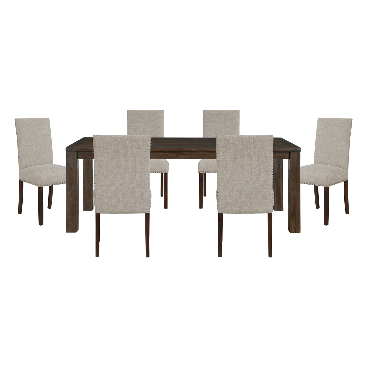 Paulson Dark Brown/Taupe 7-Piece Dining Set from Homelegance - Luna Furniture
