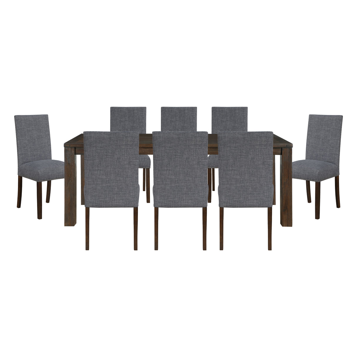Paulson Dark Brown/Gray 9-Piece Dining Set from Homelegance - Luna Furniture