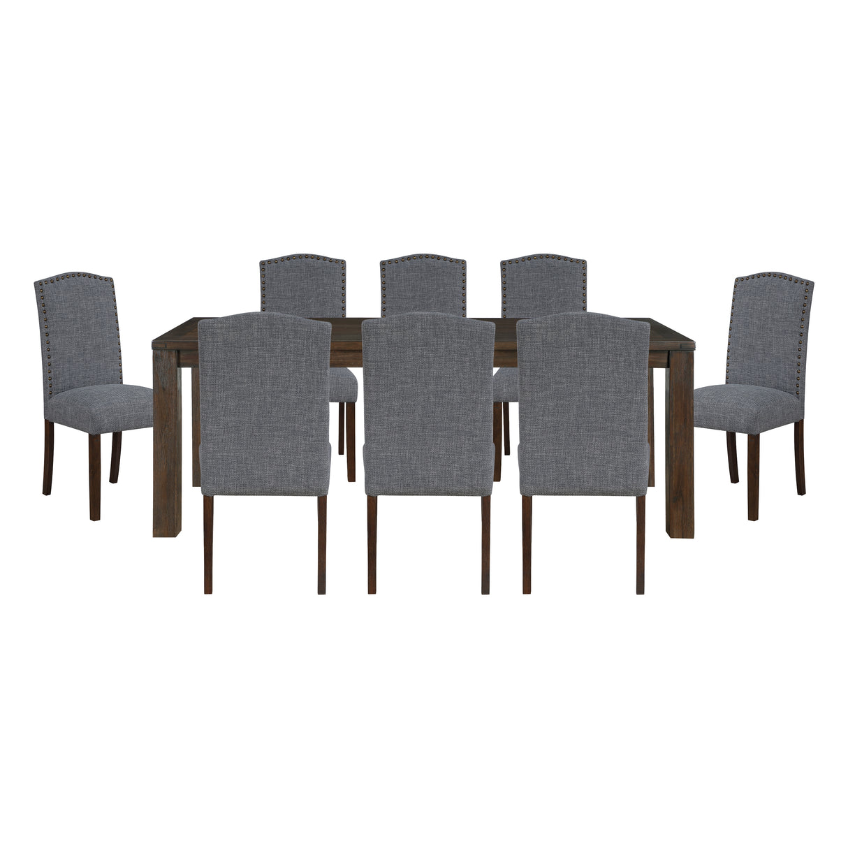 Paulson Dark Brown/Gray 9-Piece Dining Set from Homelegance - Luna Furniture