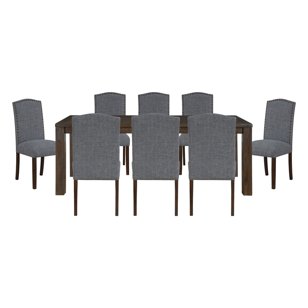 Paulson Dark Brown/Taupe 9-Piece Dining Set from Homelegance - Luna Furniture