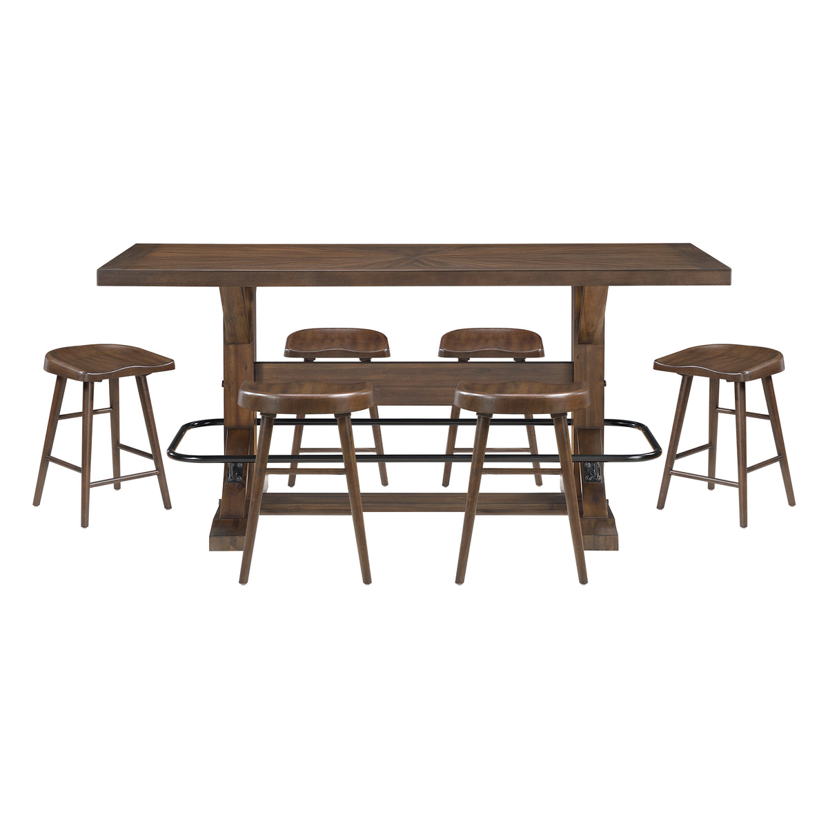 Oliver Brown 5-Piece Counter Height Set