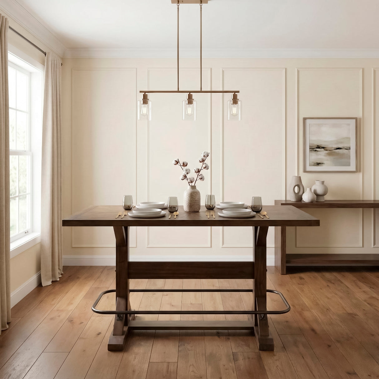 Oliver Brown 7-Piece Counter Height Set from Homelegance - Luna Furniture