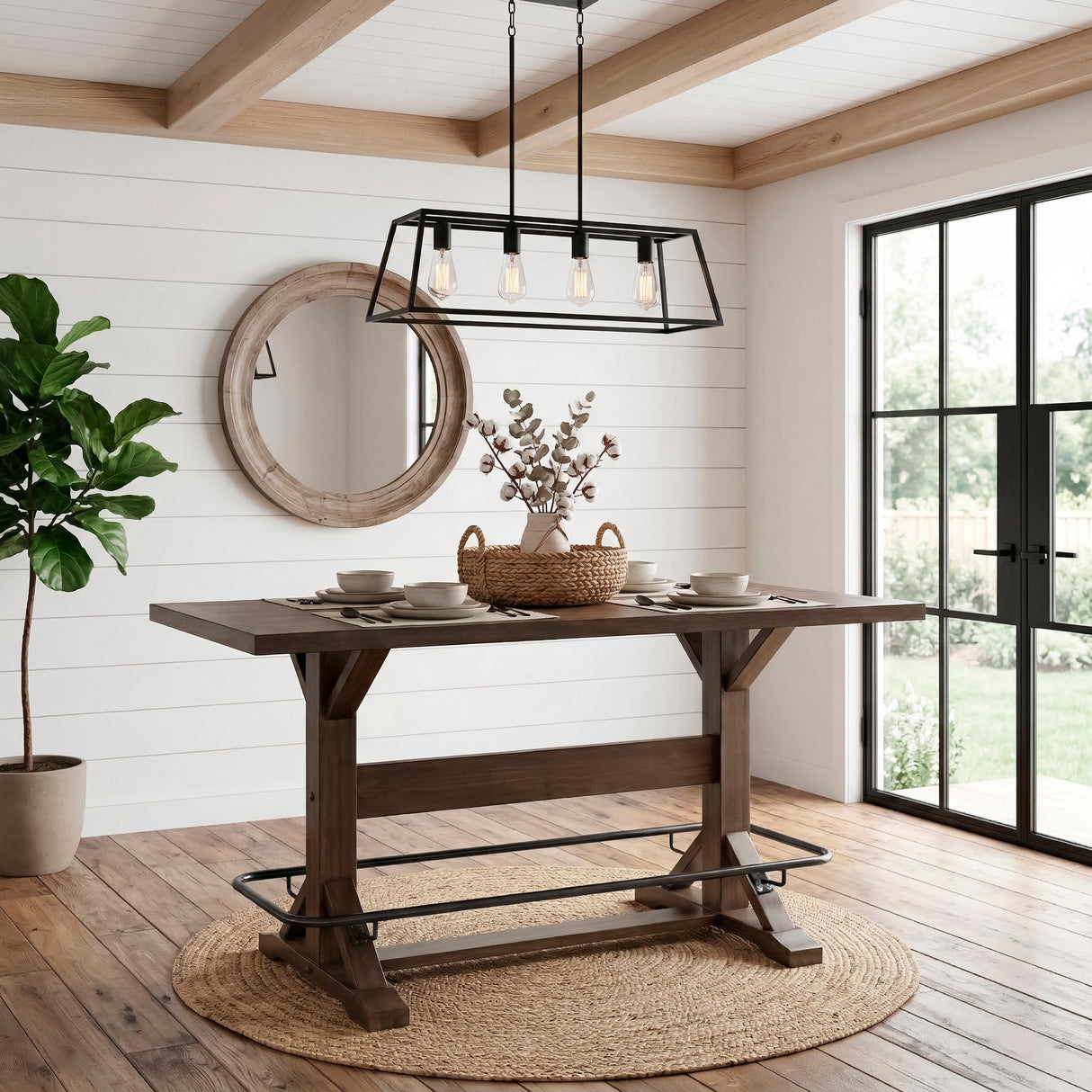 Oliver Brown 7-Piece Counter Height Set from Homelegance - Luna Furniture