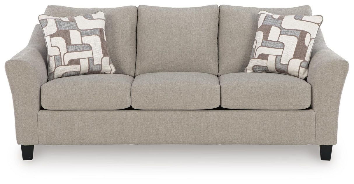 Willarae Taupe Sofa Sleeper and Loveseat from Ashley - Luna Furniture