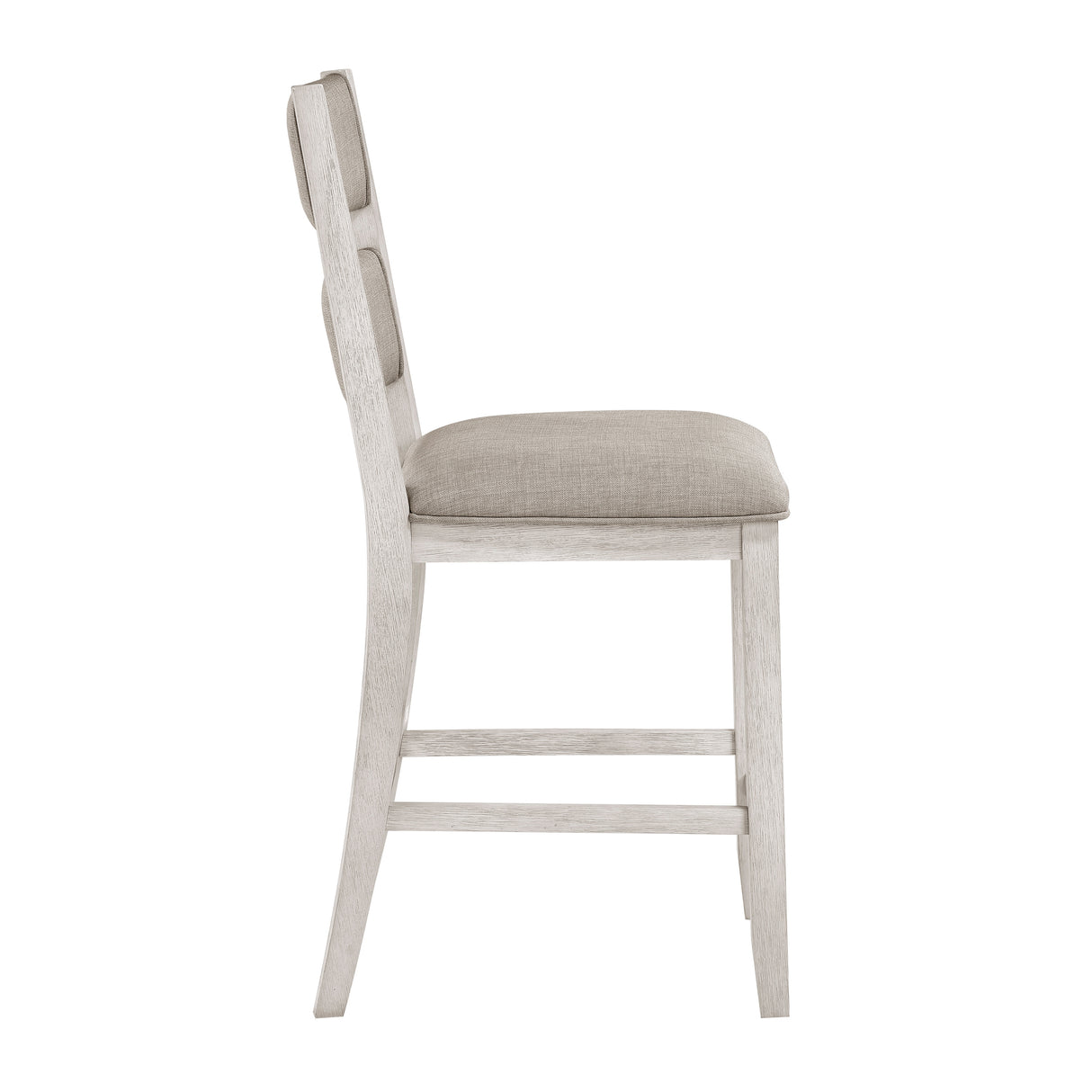 Savile Antique White/Light Gray Counter Height Chair, Set of 2 from Homelegance - Luna Furniture